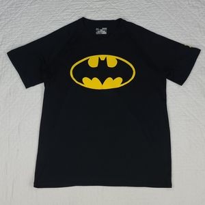 Under Armour Black Batman T-shirt Heatgear Size M